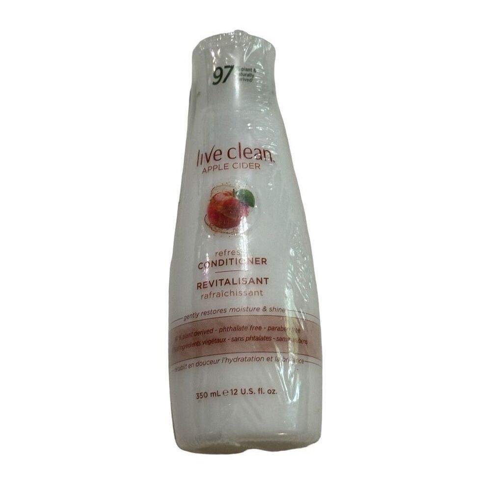 Live Clean Apple Cider Refresh Conditioner, 12 oz. Bottle, Paraben Free NEW